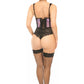 Lavish Lt Purple Fishnet Underwire Open Cup Waist Cincher - Daisy Corsets