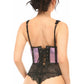 Lavish Lt Purple Fishnet Underwire Open Cup Waist Cincher - Daisy Corsets