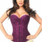 Lavish Magenta Lace Overbust Corset w/Zipper - Daisy Corsets