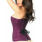 Lavish Magenta Lace Overbust Corset w/Zipper - Daisy Corsets
