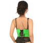 Lavish Neon Green Patent Open Cup Underwire Waist Cincher - Daisy Corsets
