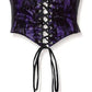 Lavish Purple w/Black Lace Overlay Corset Belt Cincher - Daisy Corsets