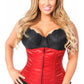 Lavish Red Underbust Zipper Corset - Daisy Corsets