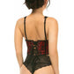 Lavish Red w/Black Lace Overlay Open Cup Waist Cincher - Daisy Corsets