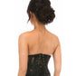 Lavish Sheer Black Lace Open Bust Underwire Short Underbust Corset - Daisy Corsets