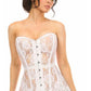 Lavish White Sheer Lace Corset Dress - Daisy Corsets
