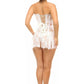 Lavish White Sheer Lace Corset Dress - Daisy Corsets