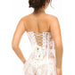 Lavish White Sheer Lace Corset Dress - Daisy Corsets