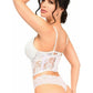Lavish White Sheer Lace Underwire Waist Cincher Corset - Daisy Corsets