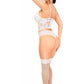 Lavish White Sheer Lace Underwire Waist Cincher Corset - Daisy Corsets