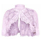 Lt Pink Lace Cape - Daisy Corsets