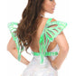Mint Green Holo Large Butterfly Wing Body Harness - Daisy Corsets