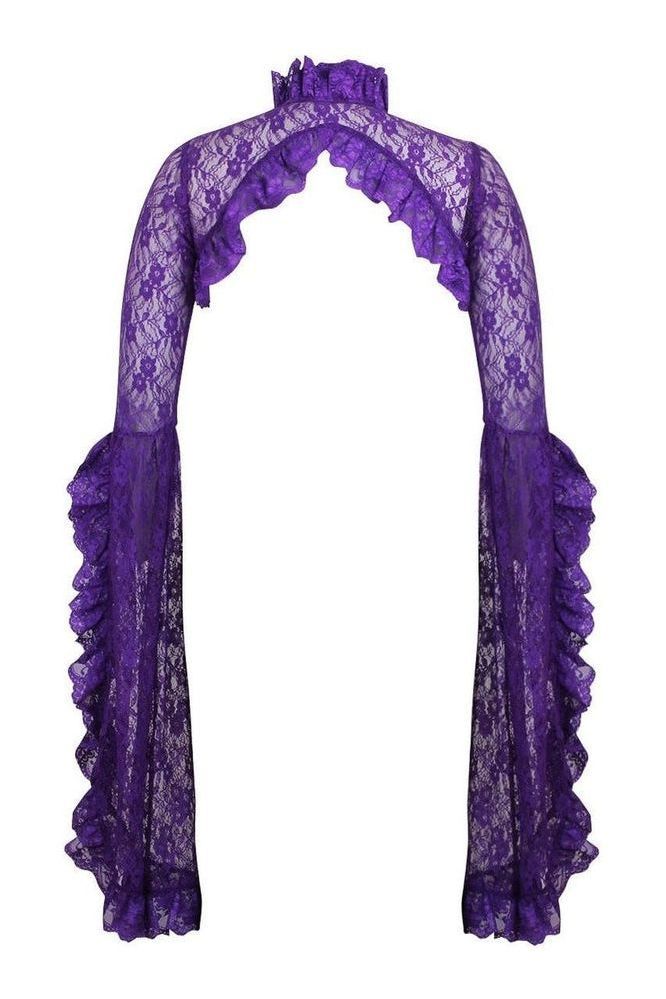 Purple Lace Shrug Bolero Jacket - Daisy Corsets