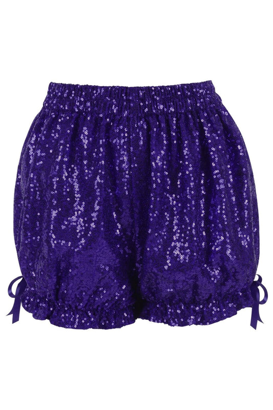 Purple Sequin Bloomers - Daisy Corsets