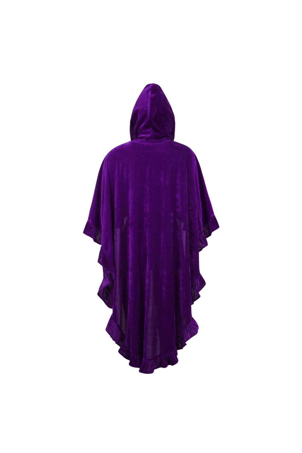 Purple Velvet Hooded Ruffle Cape - Daisy Corsets