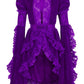Purple Velvet & Lace Ruffled Jacket - Daisy Corsets