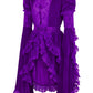 Purple Velvet & Lace Ruffled Jacket - Daisy Corsets