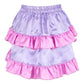Purple/Pink Satin Ruched Bustle Skirt - Daisy Corsets