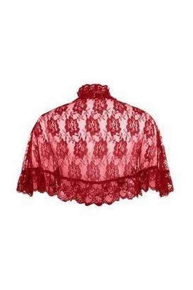 Red Lace Cape - Daisy Corsets