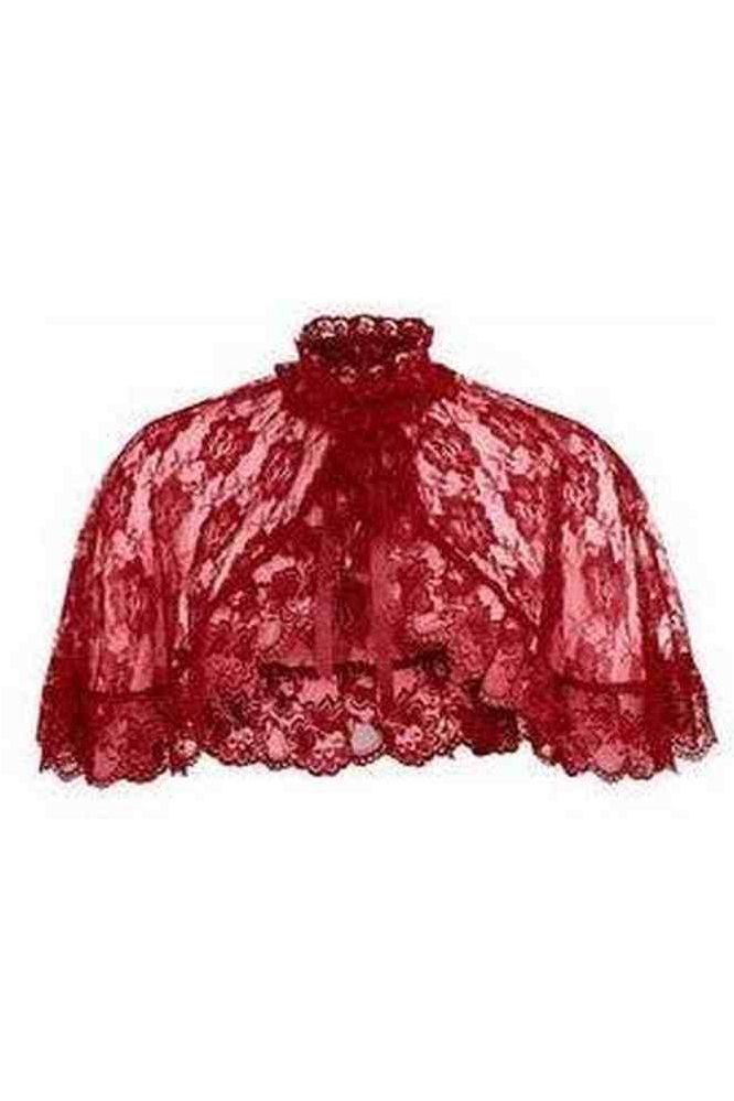 Red Lace Cape - Daisy Corsets