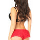 Red Lace Ruffle Panty - Daisy Corsets