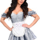 Top Drawer 3 PC Wonderland Seeker Corset Dress Costume - Daisy Corsets