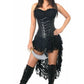 Top Drawer 4 PC Black Pirate Captain Costume - Daisy Corsets