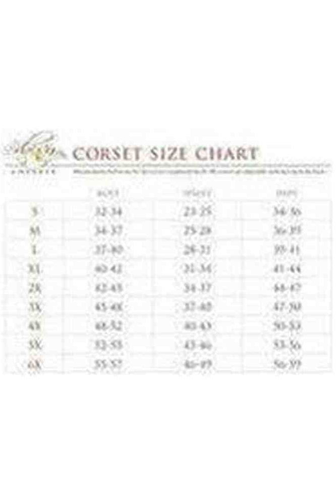 Top Drawer 4 PC Midnight Angel Corset Costume