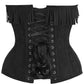 Top Drawer 4 PC Premium Black Suede Fringe Cowgirl Corset Costume - Daisy Corsets