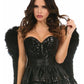 Top Drawer 4 PC Sequin Dark Angel Corset Costume - Daisy Corsets