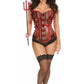 Top Drawer 4 PC Sexy Devil Corset Costume - Daisy Corsets