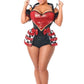 Top Drawer 6 PC Royal Red Queen Corset Costume - Daisy Corsets