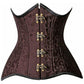Top Drawer CURVY Brocade Double Steel Boned Under Bust Corset - Daisy Corsets