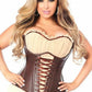 Top Drawer Faux Leather Steel Boned Ren Faire Corset Cosplay Costume 