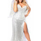 Top Drawer Premium Sequin Angel Corset Costume - Daisy Corsets