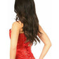 Top Drawer Red Sequin Steel Boned Corset - Daisy Corsets