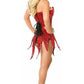 Top Drawer Red Sequin Steel Boned Corset Dress - Daisy Corsets