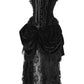 Top Drawer Steel Boned Black Velvet Victorian Bustle Corset Dress - Daisy Corsets
