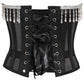 Top Drawer Steel Boned Sheer Underwire Waist Cincher w/Fringe - Daisy Corsets