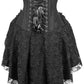 Top Drawer Steel Boned Strapless Black Lace Victorian Corset Dress - Daisy Corsets