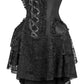 Top Drawer Steel Boned Strapless Black Lace Victorian Corset Dress - Daisy Corsets