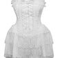 Top Drawer Steel Boned White Lace Victorian Corset Dress - Daisy Corsets