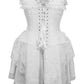 Top Drawer Steel Boned White Lace Victorian Corset Dress - Daisy Corsets