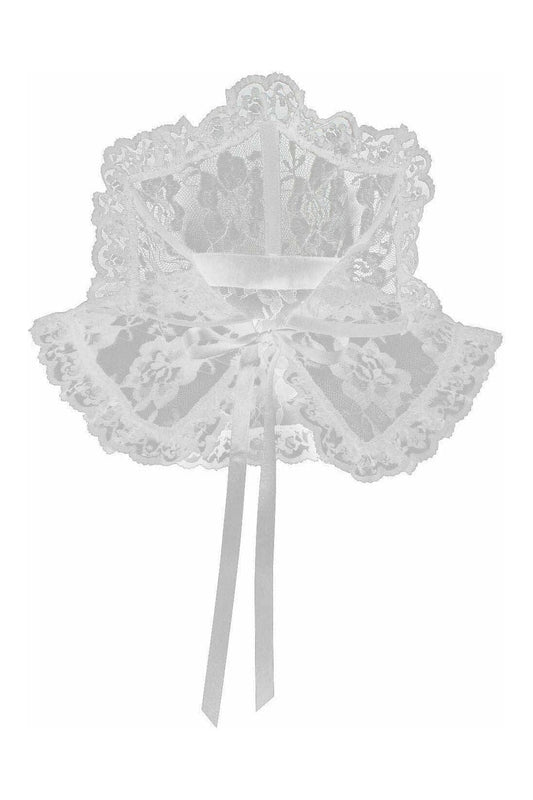 White Lace Neck Collar - Daisy Corsets
