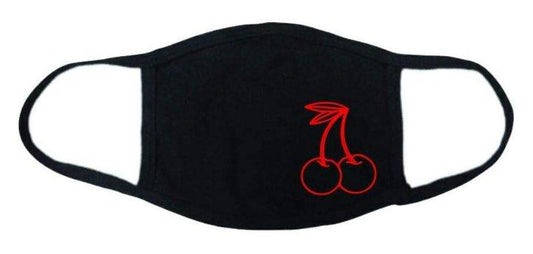 Cherry Outline Face Mask