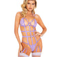 LI442 - 1pc Caged Chain Lingerie Teddy with Underwire Support