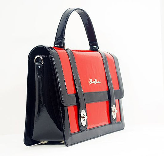 Bettie Bag Red/Black Handbag Retro Style Hip Crypt Star Struck Clothing Astro Bettie