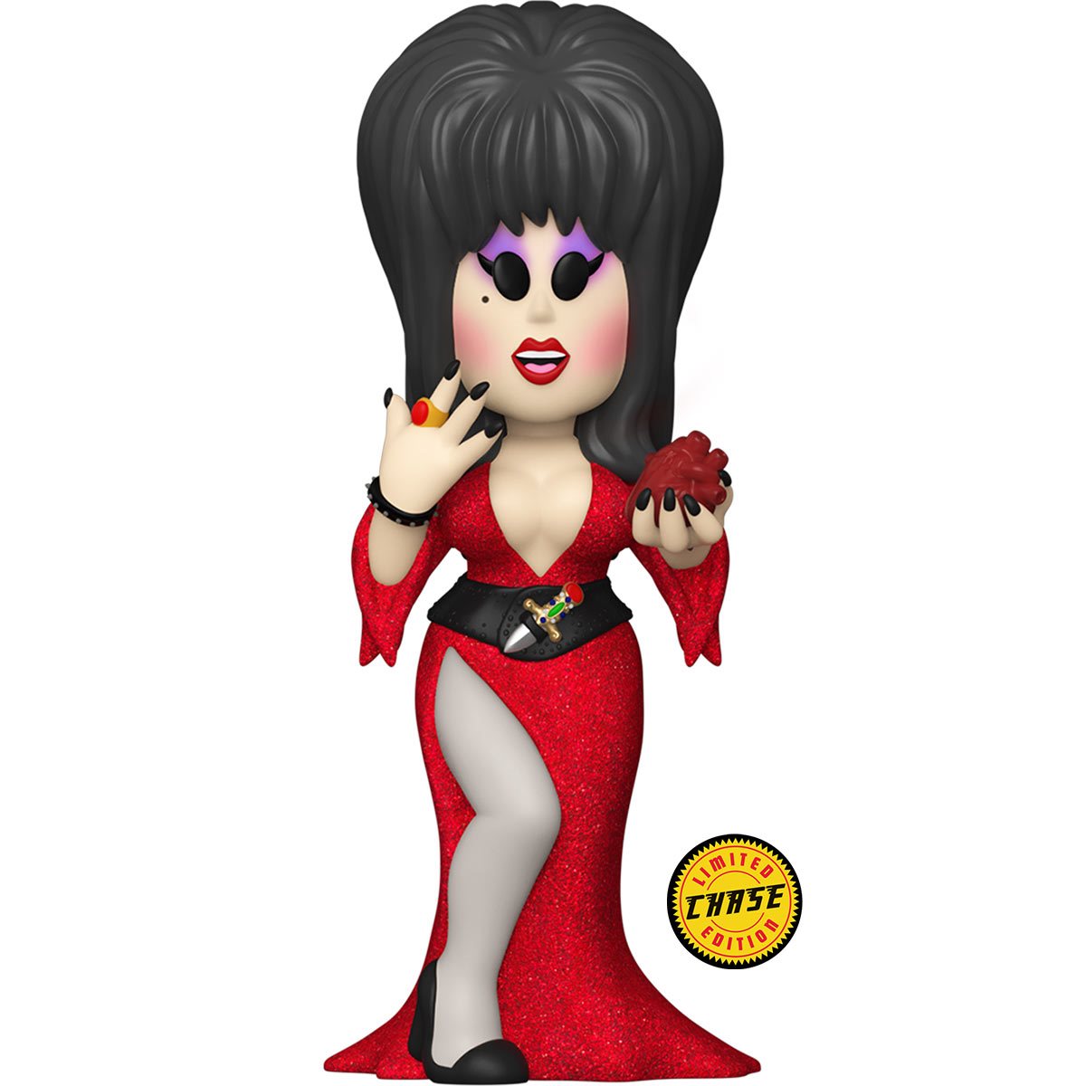 Elvira Vinyl Soda Figure - Entertainment Earth Exclusive Mistress of the Dark Movie Macabre Horror Hostess TV Icons Hip Crypt Entertainment Earth.