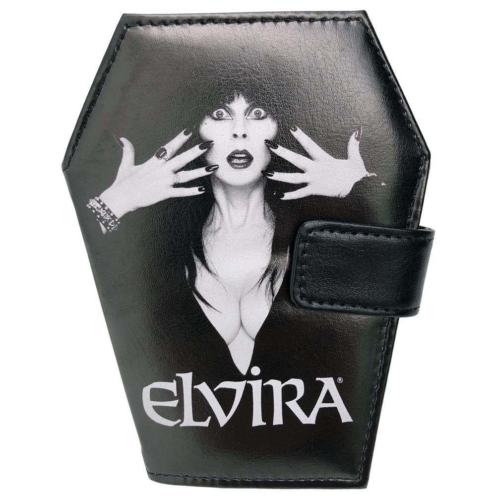 Elvira Coffin Wallet Classic Logo Kreepsville Halloween Hip Crypt Horror Macabre