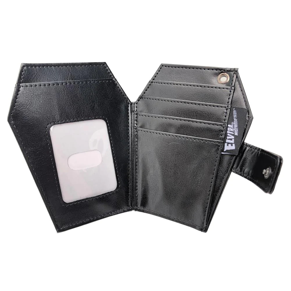 Elvira Coffin Wallet Classic Logo Kreepsville Halloween Hip Crypt Horror Macabre